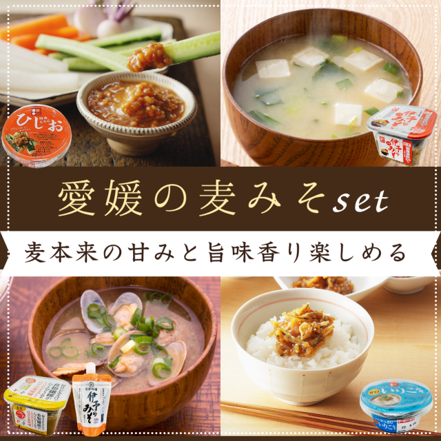 愛媛の麦みそセット